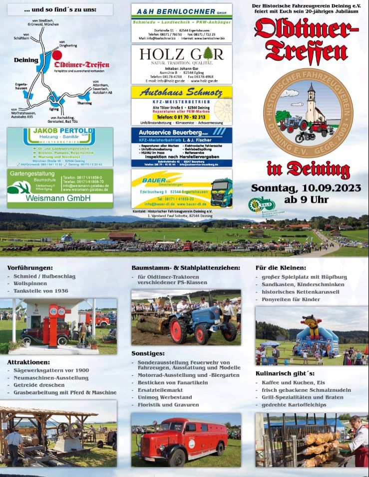 Deininger Oldtimertreffen - Programm